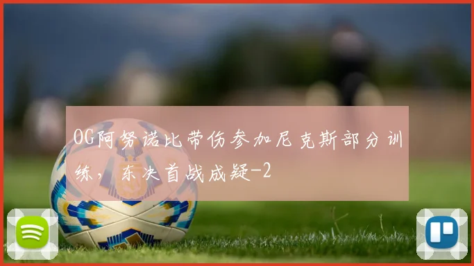 OG阿努诺比带伤参加尼克斯部分训练，东决首战成疑